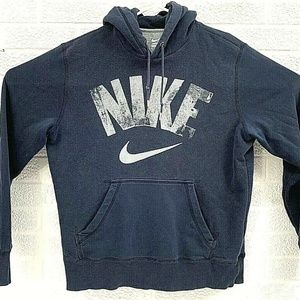 Nike Men’s Navy Blue Hoodie Size Medium